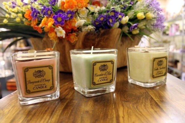 Velas de Cera de Soja Cuadradas
