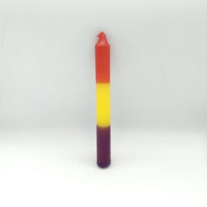 VELA MORADA AMARILLA ROJA