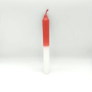 VELA BLANCA ROJA
