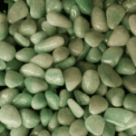 Pulsera venturina dorada 6 mm